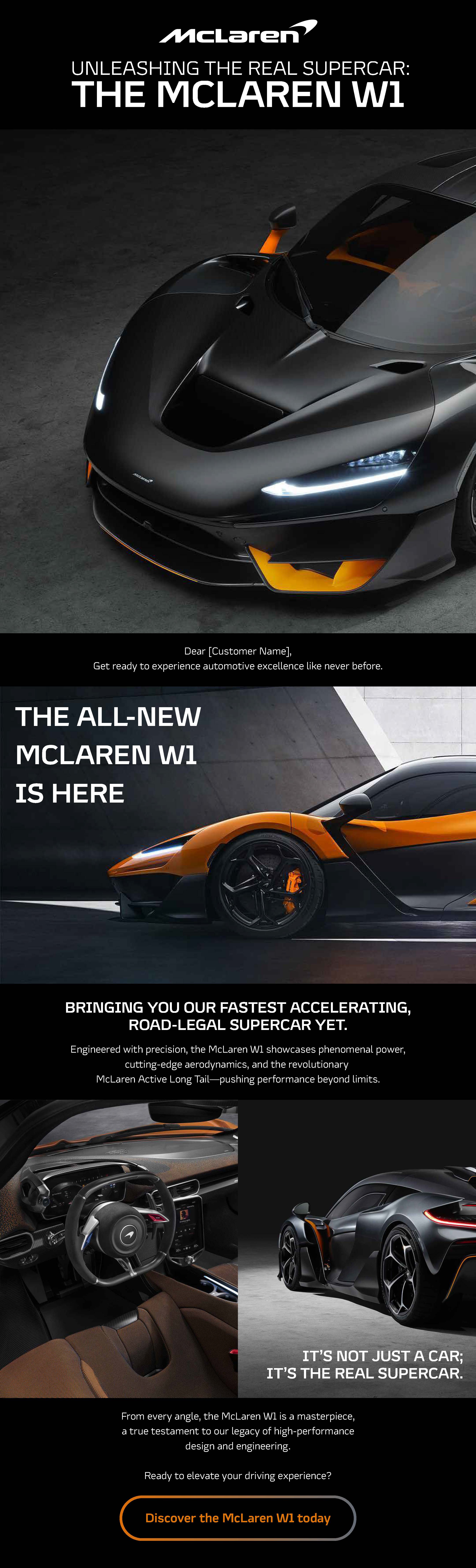 McLaren email mailer